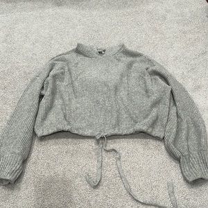 american eagle cropped hoodie bubble sweater